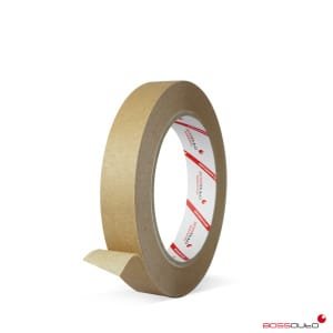 BOSSAUTO Cinta adhesiva enmascarar Marrón 18mmx45m - PAQUETE 96ud