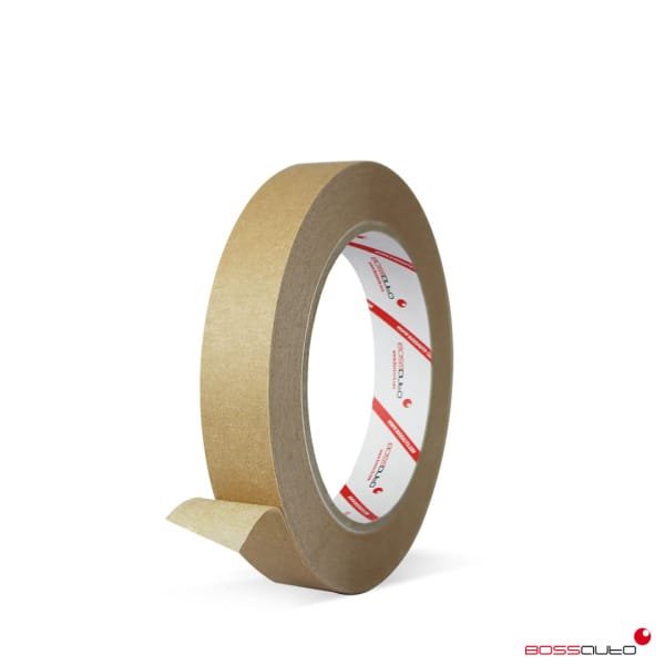 BOSSAUTO Cinta adhesiva enmascarar Marrón 18mmx45m - PAQUETE 96ud