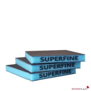 Esponja abrasiva 2 caras SUPERFINE Azul 100u.