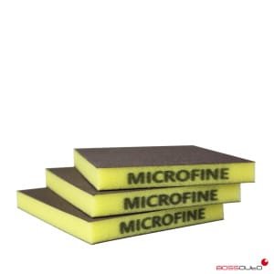 Esponja abrasiva 2 caras MICROFINE Amarilla 100u.
