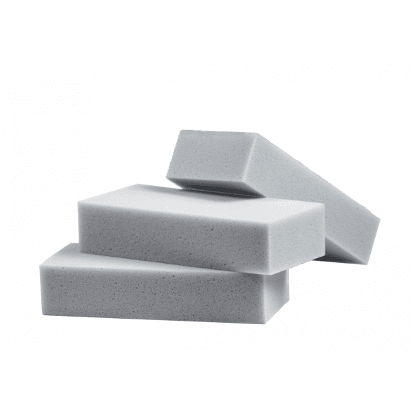 Esponja borradora de suciedad gris