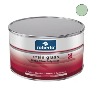 RESIN GLASS masilla fibra - 1,5 kg - COLOR VERDE