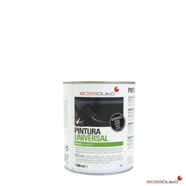 Pintura universal negro satinado 1Lt.