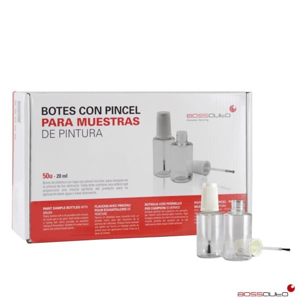 Botes con pincel 20ml. (Caja 50un)
