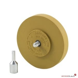 Disco de caucho quita adhesivos c/soporte 100x20mm