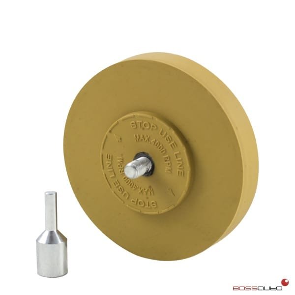 Disco de caucho quita adhesivos c/soporte 100x20mm