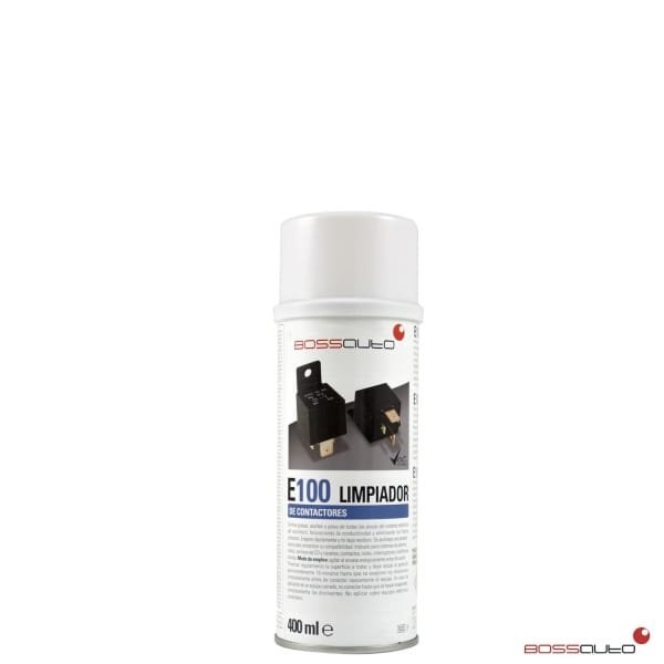 E100 Spray limpiador de contactores 400ml Bossauto