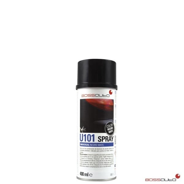U101 Spray Universal Negro Mate 400ml Bossauto