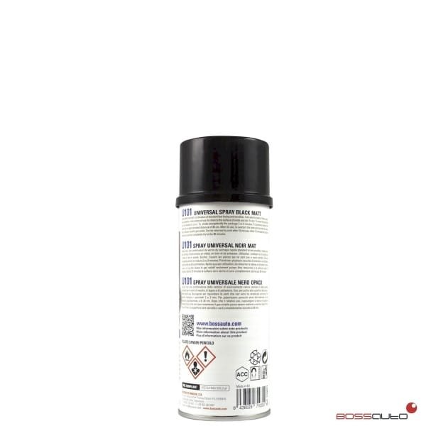 U101 Spray Universal Negro Mate 400ml Bossauto - Imagen 2