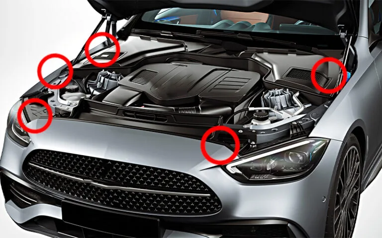 Zona del Lexus donde suele estar la etiqueta de color