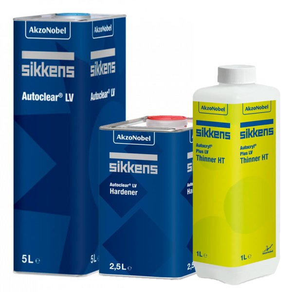 Kit BARNIZ Sikkens 3 piezas (5L + 2,5L +1L) (Diluyente Thinner HT 1L)