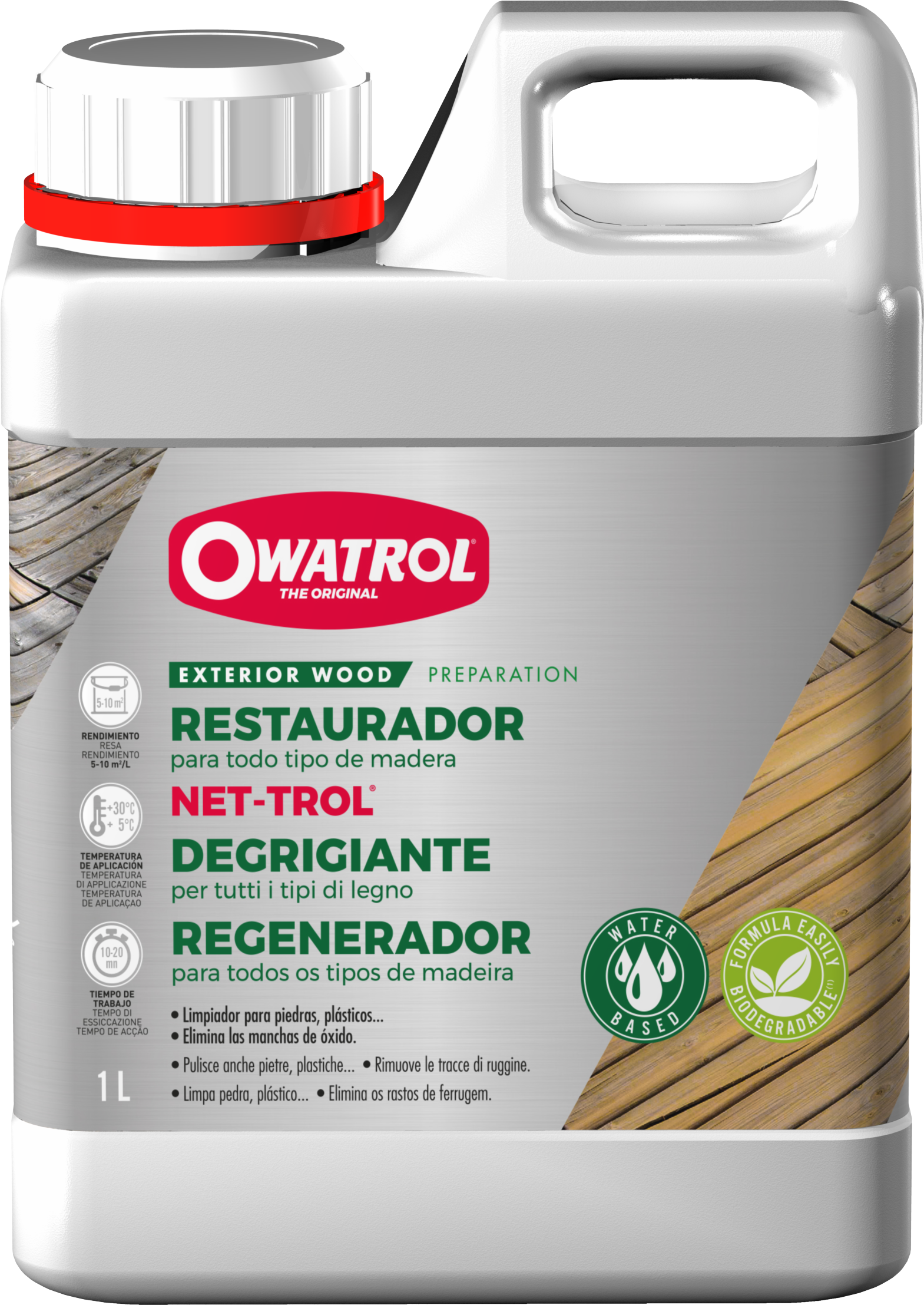 NET-TROL: Desengrasante y limpiador para madera