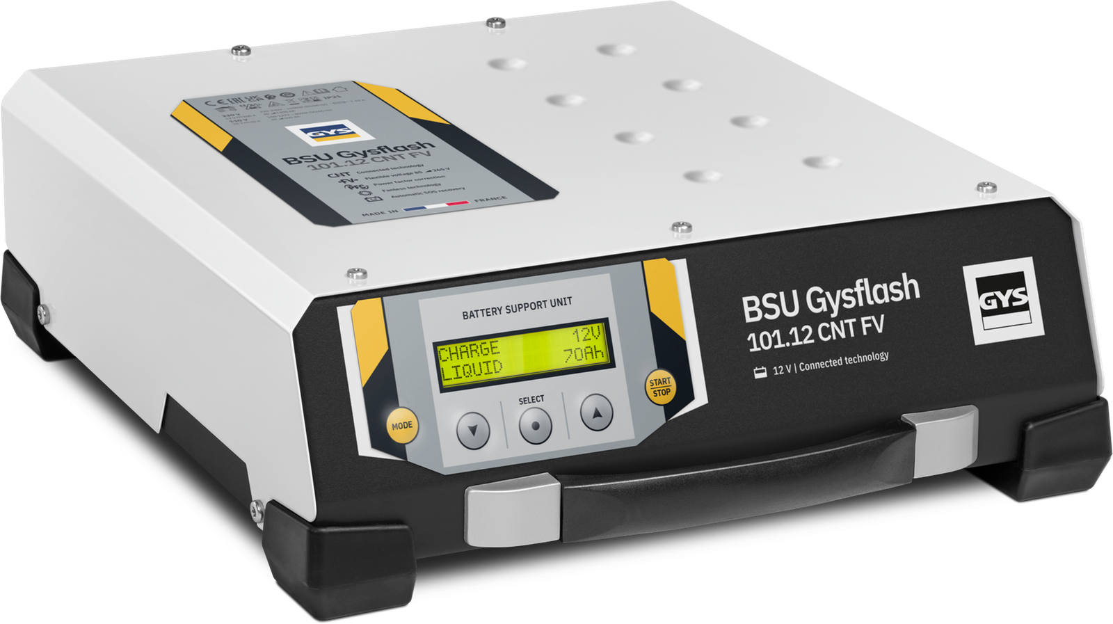 CARGADOR DE BATERÍAS GYSFLASH 101.12 CNT (Cables 2,5m)