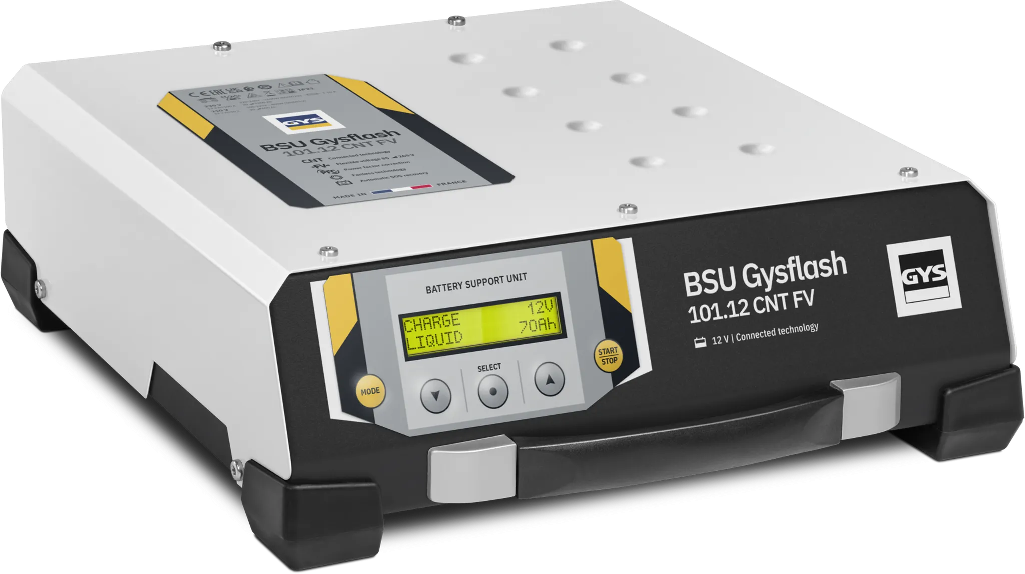 CARGADOR DE BATERÍAS GYSFLASH 101.12 CNT (Cables 2,5m)