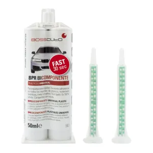 Adhesivo bicomponente para plásticos BPR Bossauto 50 ml